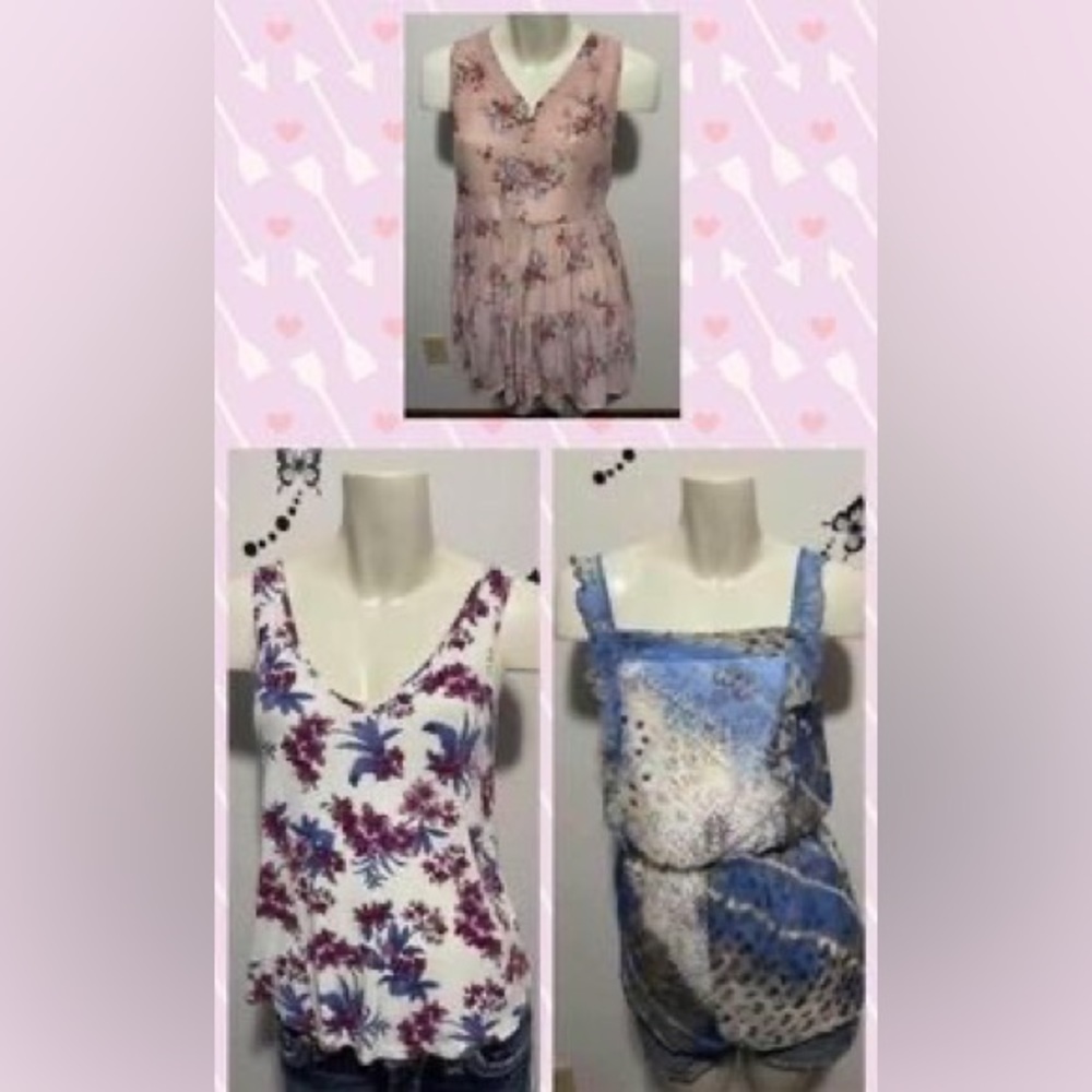 Women’s size small dressy tank bundle